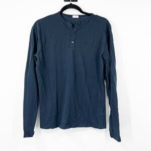 Son of a Tailor Long Sleeve Henley Top Supima Cotton